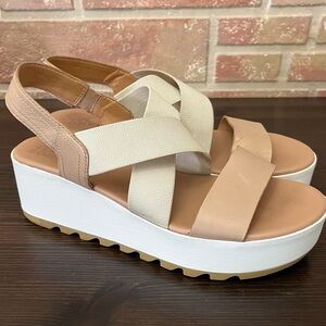 Sorel Cameron Flatform Slingback Sandals Women’s Size 8.5